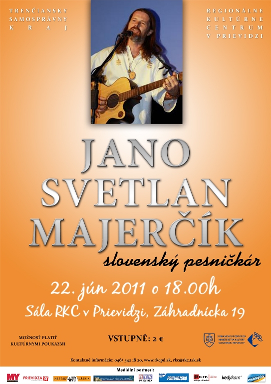 Koncert Janka Majerčíka - plagát